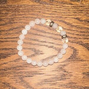 Elegant Pink Beaded Bracelet